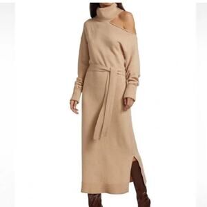 Paige Wool Raundi Dress Camel Sz S